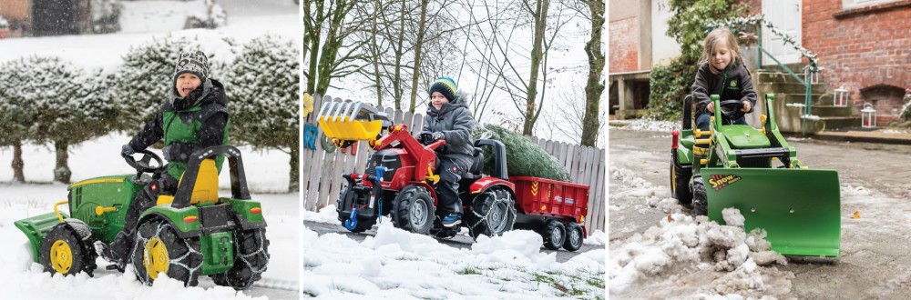 Spēļu traktori ar pedāļiem - minamie